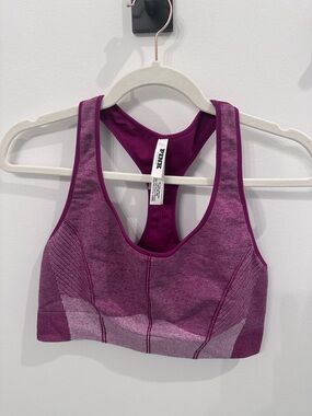 NWOT PINK Victoria's Secret Racerback Sports Bra - Plum/Purple Heather size XXL